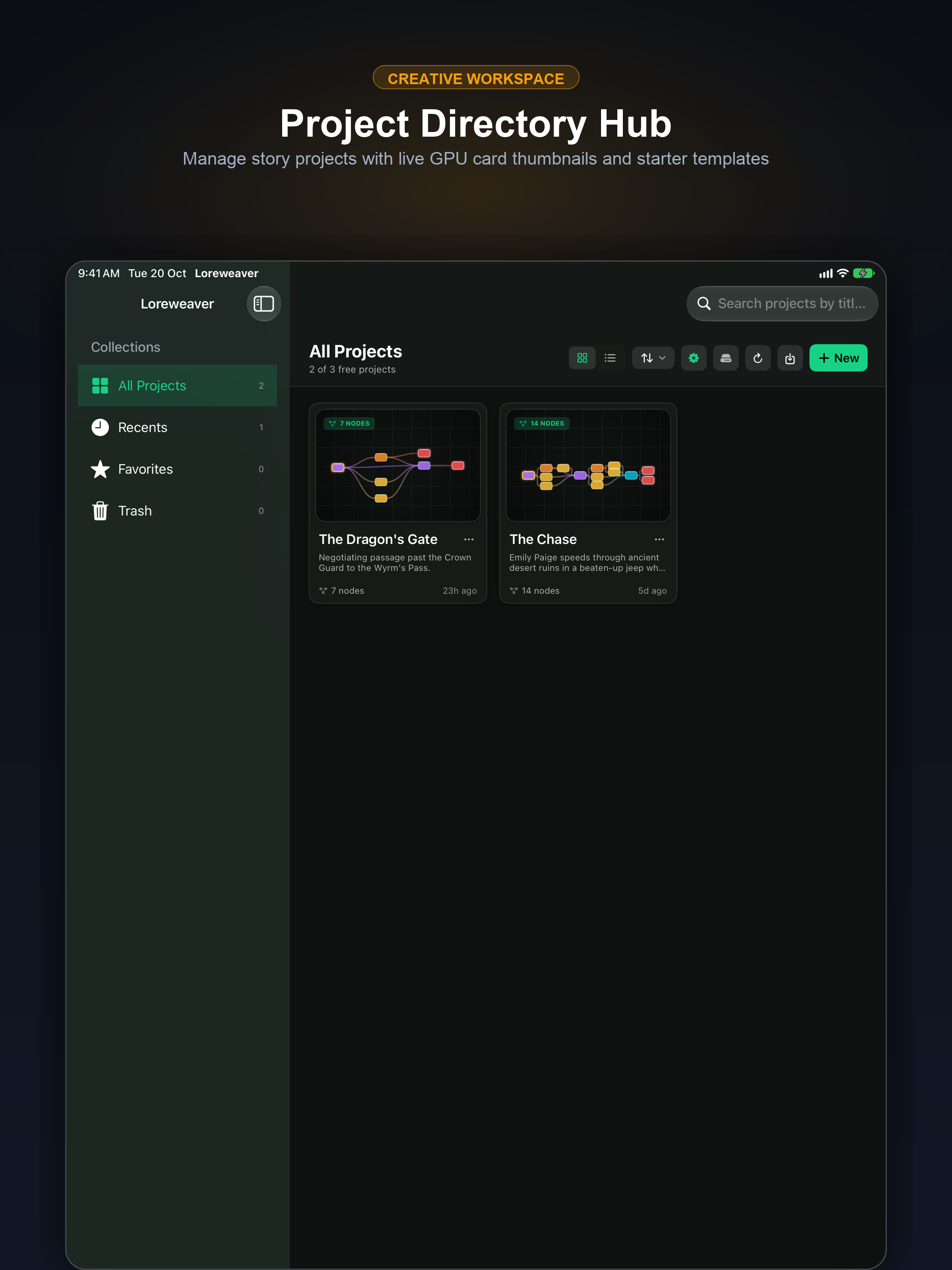 Project Directory Hub Screenshot